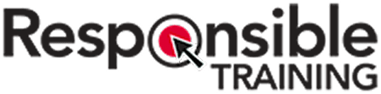 Responsible Training logo with red cursor.